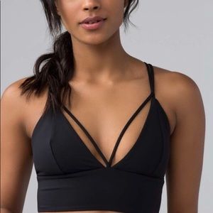 Lululemon strappy black sports bra